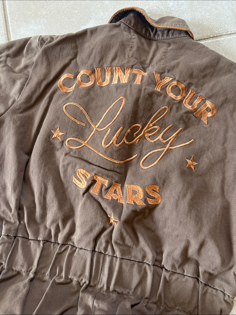 ‘Count Your Lucky Stars' Embroidered Jumpsuit